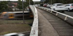 About 66,000 vehicles pass over the Stacey Street overbridge at Bankstown each day.