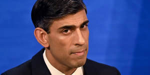 ‘I wouldn’t have said it’:Britain’s Chancellor of the Exchequer Rishi Sunak.