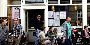 A Dublin cafe in 2011,not long after Ireland’s economy crashed.