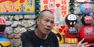 Storekeeper Chen Kuo-Chung,60,in Penghu,Taiwan Strait.