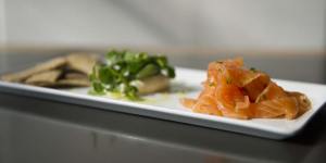 Whisky-cured salmon at the Ox Eatery,Kingston.