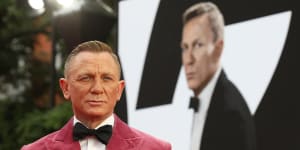 Daniel Craig at the world premiere of No Time to Die in London.