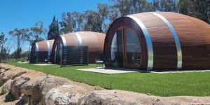 Aussie wine lovers can now sleep inside a luxurious oversized barrel