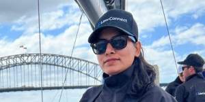 The crew member who won her Sydney-Hobart spot in an office lucky dip