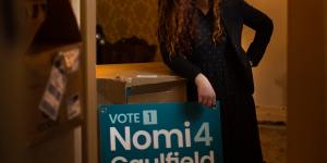 Teal candidate for Caulfield Nomi Kaltmann is running her campaign out of her home office.