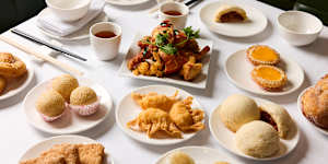 Assorted dishes at Royal Palace Seafood in Haymarket.