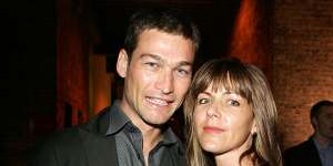 “You see your kids looking at what other families are doing and it seems as though it’s not as fun,” says Vashti Whitfield (right) with her late husband,actor Andy Whitfield,in 2008,of single parenting her two teenage children.