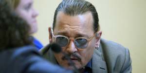 Actor Johnny Depp during the trial.