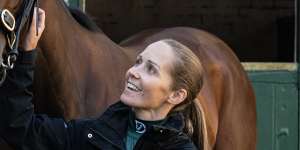 Jockey Rachel King with Lady Of Camelot.