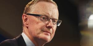 RBA governor Philip Lowe addresses the National Press Club in Canberra.