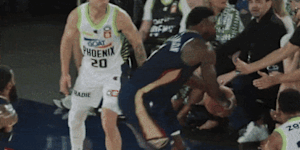 Zion Williamson throws a behind the back pass on Sunday.