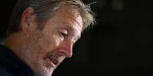 Storm head coach Craig Bellamy faced the media on Saturday.