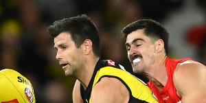 Trent Cotchin is one of the 30-and-over crew on the Tigers’ list.