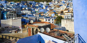  There are varying explanations for the blue colour of Chefchaouen’s buildings.