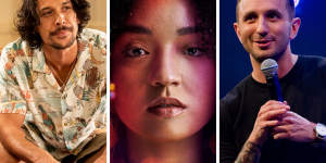 What to watch in May (from left):In Limbo stars Bob Morley as a ghost,Aisha Dee in Safe Home and Tommy Little:Pretty Fly for a Dickhead.