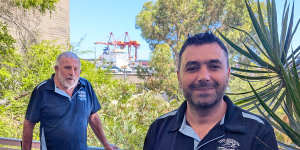 A refuge for weary travellers,the Flying Angel Club sits opposite Victoria Quay. Club chairman Ross Storer and operations manager Hilme Khamassi