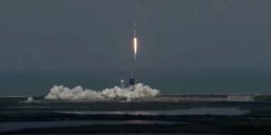 Historic SpaceX launch sends NASA astronauts into space