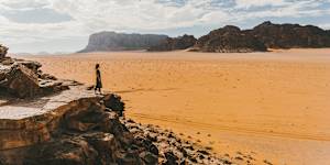 Wadi Rum:Jordan’s charismatic crimson valley.
