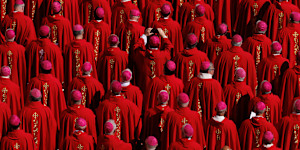 VATICAN CITY,VATICAN - APRIL 26:Cardinals attend the funeral of Pope Francis in St. Peter’s Square on April 26,2025 in Vatican City,Vatican. Pope Francis died on April 21st at the age of 88. Born in Argentina as Jorge Mario Bergoglio,he was the first Latin American and the first Jesuit to become Pope when elected in 2013. Taking the name Francis after St Francis of Assisi,he promoted a more humble version of the papacy than many of his predecessors. He will be buried outside of the Vatican in a simple wooden coffin at the Basilica Santa Maria Maggiore. (Photo by Dan Kitwood/Getty Images)