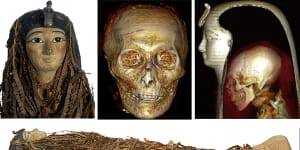 ‘Digitally unwrapped’:Scans reveal details of mummy of King Amenhotep