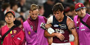 Noah Answerth has suffered back-to-back concussions for the Lions.