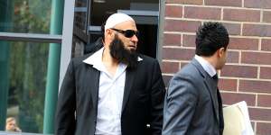 Wassim Fayad leaves Burwood Local Court over the whipping of a men 40 times with a cable.