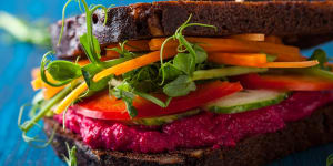 Try beetroot dip as an alternative spread on sandwiches (and watch what bread you use).