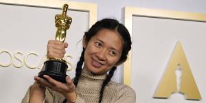 Director/producer Chloe Zhao,winner of the Oscar for best picture for Nomadland.