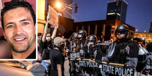 Love and calm must prevail,says Aussie cop on front line of US riots