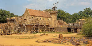 Guedelon in Burgundy is being constructed from scratch using 13th century manual building techniques.