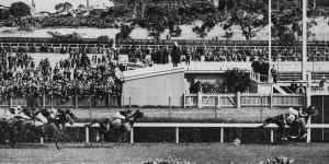 Phar Lap wins the 1930 Melbourne Cup.