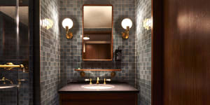 A bathroom in one of the Eaton's guest rooms.