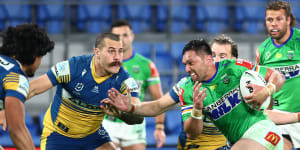 Blank canvas the perfect platform for colourful finish as Raiders edge Eels in thriller