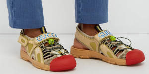 Gucci sandal/sneaker hybrids via matchesfashion.com 