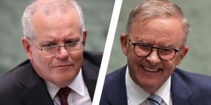 Courting the undecided voter:Morrison and Albanese tune in to breakfast TV,radio
