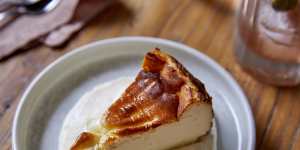 Basque cheesecake.