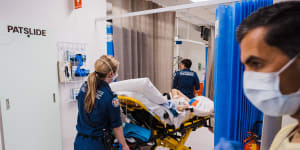 Emergency departments in NSW are treating a record number of the most critically ill patients,while wait times have also increased.