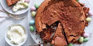 Helen Goh's chocolate,fig and marsala cake.