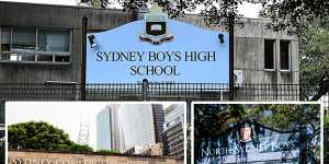 Sydney Boys High School,Conservatorium High School and North Sydney Boys High School topped the list of highest earners from parent contributions. 