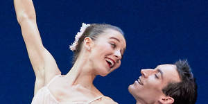 Benedicte Bemet and Brett Chynoweth in a performance of Counterpointe in Sydney in April.
