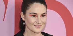 Shailene Woodley in a low-coverage makeup look at the CFDA Awards this week.