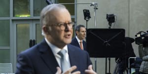 Anthony Albanese and Jim Chalmers,explaining Tuesday’s budget,were pressed on the future of the stage three tax cuts.