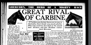 A Brisbane Telegraph article on the Abercorn v Carbine rivalry