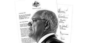 The letter the prime minister,Scott Morrison,did not respond to.