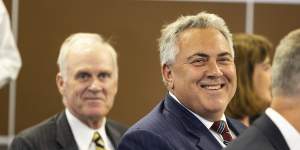 Not backward in coming forwards:rugby fan (and former player) Joe Hockey.