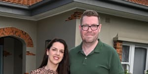 Simon and Erin Barber say prices coming back to pre-COVID levels made buying in his dream area more attainable.