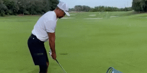 Tiger Woods lit up social media last week with this footage of a practice swing.