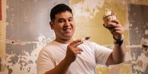 Kariton Sorbetes co-founder John Rivera,who is channelling Filipino food and culture into wildly creative scoops of gelato.