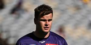 Injury-plagued Fremantle ruckman Sean Darcy.