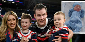 Luke Keary with his family.
